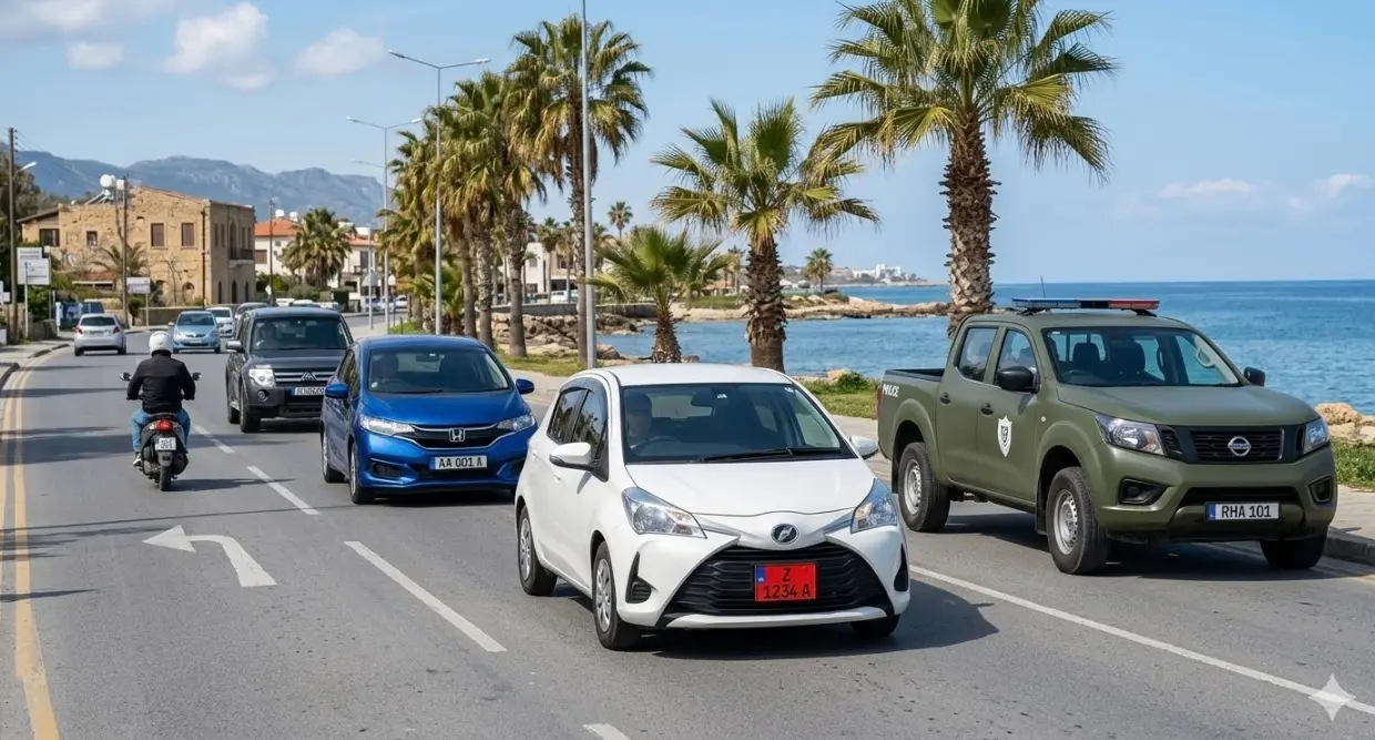 Kıbrıs Plaka Renkleri ve Anlamları | 2026 Yeni Plaka Sistemi Rehberi