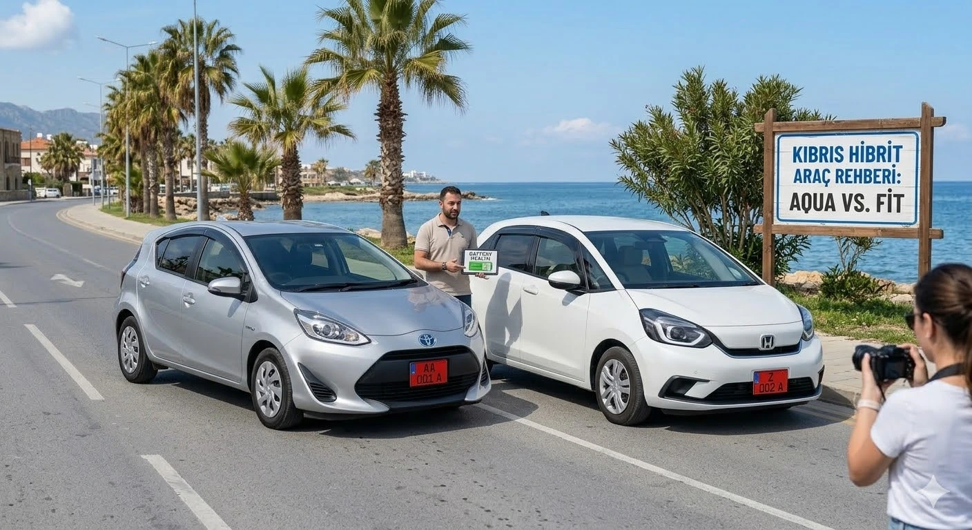 Kıbrıs'ta Hibrit Araba Almak Mantıklı mı? Toyota Aqua vs. Honda Fit Hybrid