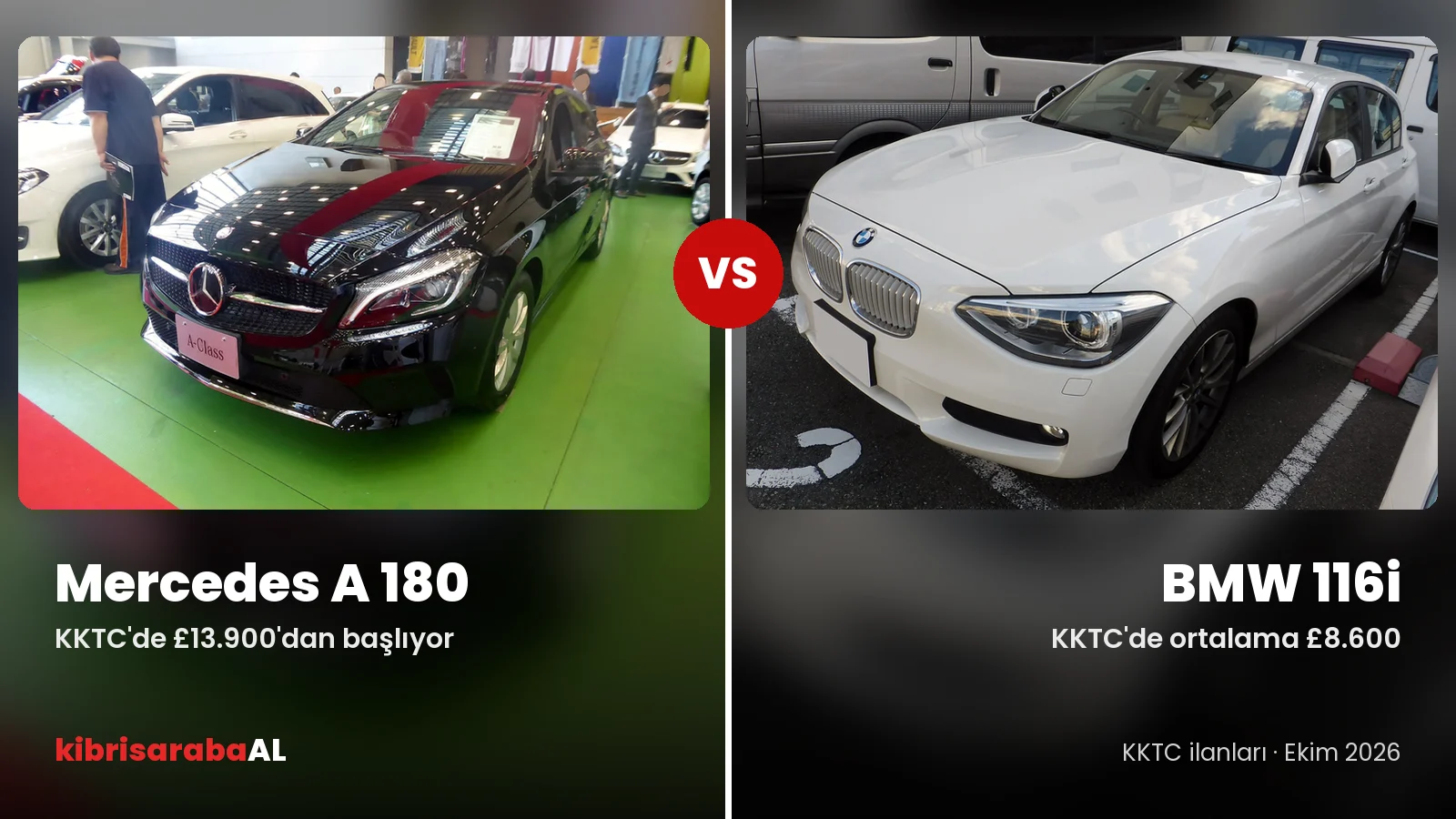 Mercedes A 180 mi BMW 116i mi? 2026 Karşılaştırma ve KKTC Fiyatları