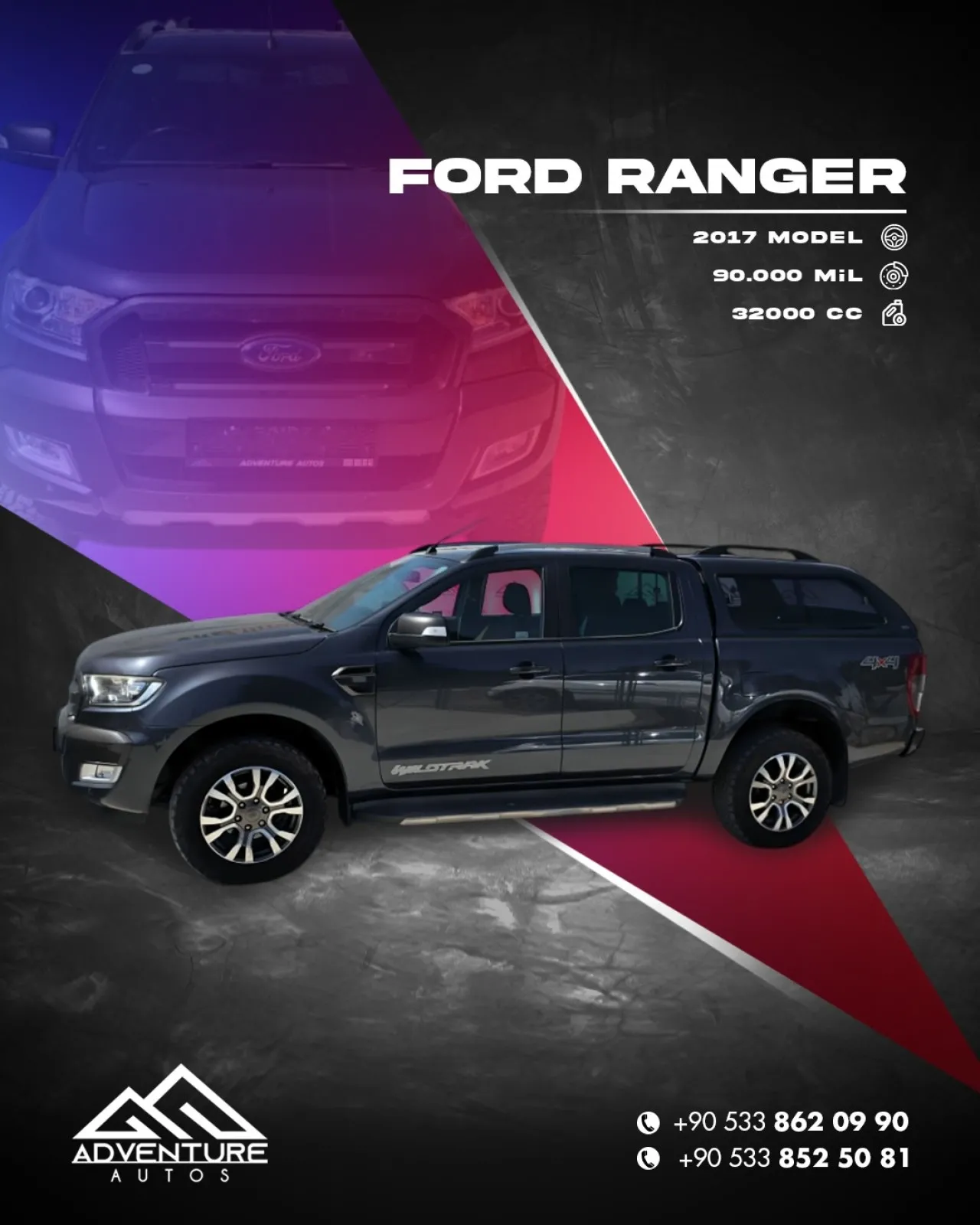 2017 Model Otomatik Ford Ranger